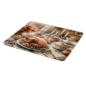 Illustration des Erntedanks Wasserfarbe Schneidebrett (Ecke)