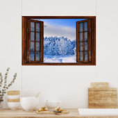 Illustration des Fakes "Fresh Snow Fall" Poster (Küche)