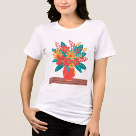 Illustration des Fettgewebes und moderner Blumenva Tri-Blend Shirt
