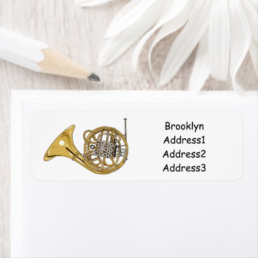 Illustration des französischen Horns von Cartoon (Insitu)