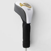 Illustration des französischen Horns von Cartoon Golf Headcover (angewinkelt)