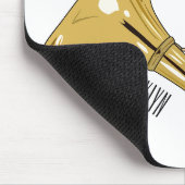 Illustration des französischen Horns von Cartoon Mousepad (Ecke)