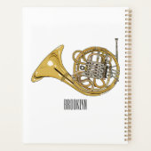 Illustration des französischen Horns von Cartoon Planer (Rückseite)