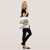 Illustration des französischen Horns von Cartoon Tasche (Am Model)
