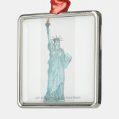 Illustration des Freiheitsstatuen Silbernes Ornament (Links)