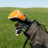 Illustration des frischen Orangensafts von Zitrone Golf Headcover (In SItu)