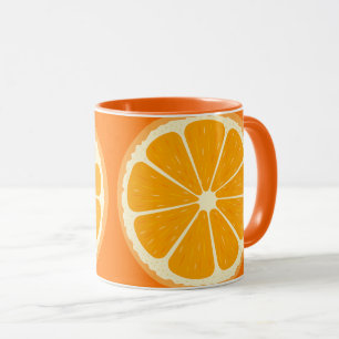 Illustration des frischen Orangensafts von Zitrone Tasse
