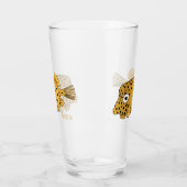 Illustration des Gelben Boxfischs-Cartoon Glas (Links)