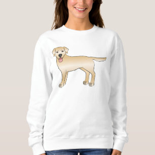 Illustration des Gelben Labradors Retriever Cartoo Sweatshirt