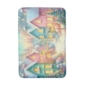 Illustration des gemütlichen Weihnachtsdorfes | fe Badematte (Vorderseite Vertikal)