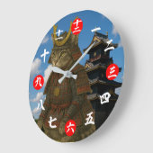 Illustration des gepanzerten Katzenkriegers Große Wanduhr (Winkel)