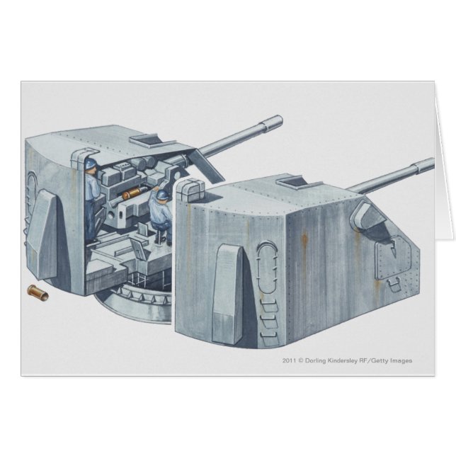 Illustration des Gewehrdrehkopfes auf einem (Vorderseite (Horizontal))