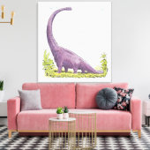Illustration des Giraffatitan-Dinosauriers Leinwanddruck (Insitu (Wohnzimmer))
