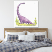 Illustration des Giraffatitan-Dinosauriers Leinwanddruck (Insitu (Schlafzimmer))