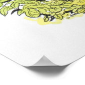 Illustration des Giraffatitan-Dinosauriers Poster (Ecke)