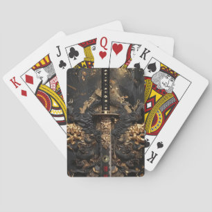 Illustration des göttlichen Schwertes des Schwarze Spielkarten