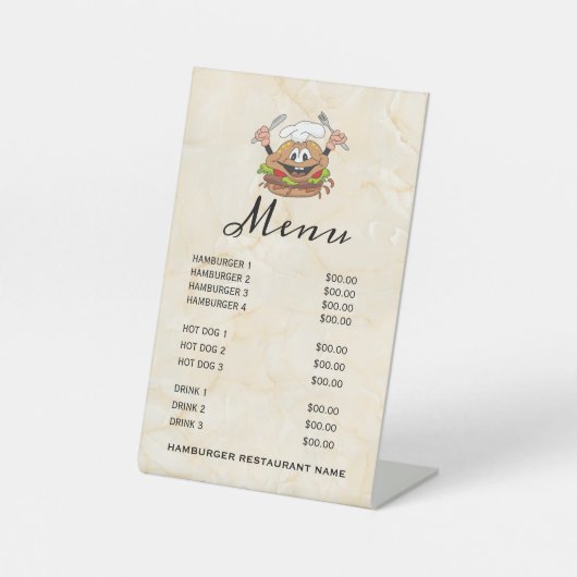 Illustration des Hamburger Sockelschild (Vorderseite)