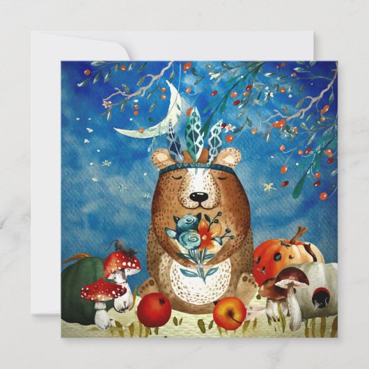 Illustration des Herbst-Wald-Friends-Bärenwaldes (Vorderseite)