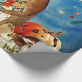 Illustration des Herbst-Wald-Friends-Bärenwaldes Geschenkpapier (Ecke)