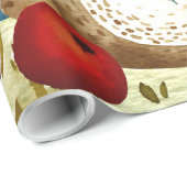 Illustration des Herbst-Wald-Friends-Bärenwaldes Geschenkpapier (Rolleneckpunkt)