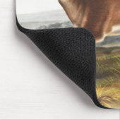 Illustration des Hirns (Cervus leucurus) Mousepad (Ecke)