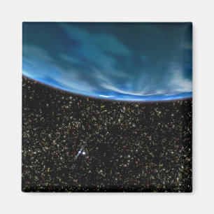 Illustration des Horizontes der Erde Magnet