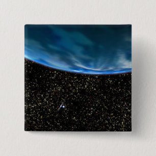 Illustration des Horizonts der Erde Button