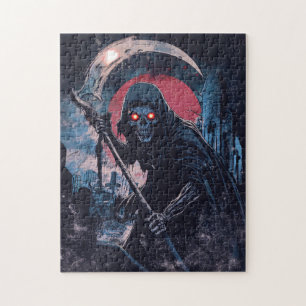 Illustration des Horrors des Grim-Sensenmanns Puzzle