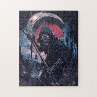 Illustration des Horrors des Grim-Sensenmanns Puzzle