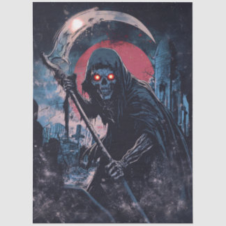 Illustration des Horrors des Grim-Sensenmanns Seidenpapier