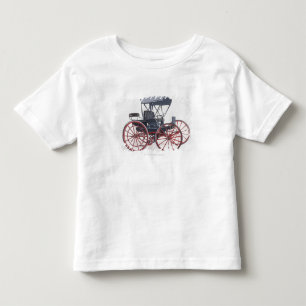 Illustration des horseless Wagens Kleinkind T-shirt