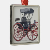 Illustration des horseless Wagens Silbernes Ornament (Rechts)