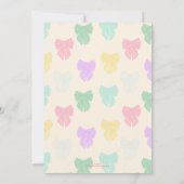 Illustration des hübschen Flachbodens Einladung (Rückseite)