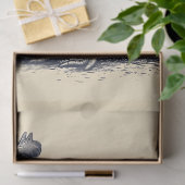 Illustration des Hühnerinks auf Tan-Dekoupage Seidenpapier (Geschenk)