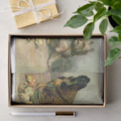 Illustration des Hühnerkranzes Seidenpapier (Geschenk)