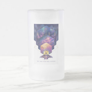 Illustration des James-Webb-Weltraumteleskops Mattglas Bierglas
