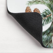 Illustration des Koniferenbaums mit Kegeln Mousepad (Ecke)