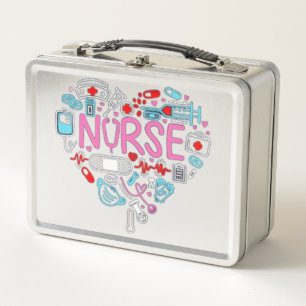 Illustration des Krankenpflegens Metall Brotdose