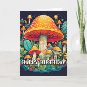 Illustration des kreativen Abstrakten Pilzwaldes Karte (Vorderseite)