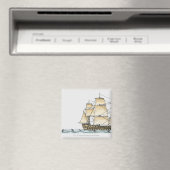 Illustration des Kriegsschiffs des späten 18. Jahr Magnet (In Situ (Geschirrspüler))
