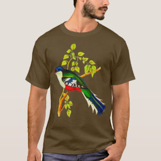 Illustration des kubanischen Trogons oder Tocororo T-Shirt