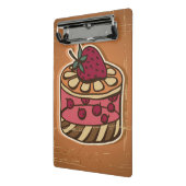 Illustration des Kuchens in der Retro Art Mini Klemmbrett (Gewinkelt2)