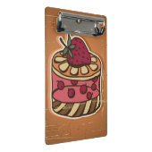 Illustration des Kuchens in der Retro Art Mini Klemmbrett (Schrägansicht)