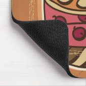 Illustration des Kuchens in der Retro Art Mousepad (Ecke)