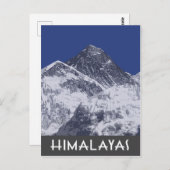 Illustration des künstlerischen Fotos Himalaya Postkarte (Vorne/Hinten)