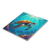 Illustration des lebendigen Meeres von Meeresschil Fliese (Seite)