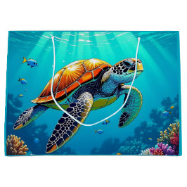 Illustration des lebendigen Meeres von Meeresschil Große Geschenktüte