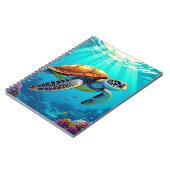 Illustration des lebendigen Meeres von Meeresschil Notizblock (Linke Seite)