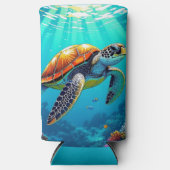 Illustration des lebendigen Meeres von Meeresschil Selters Dosenkühler (Vorderseite)