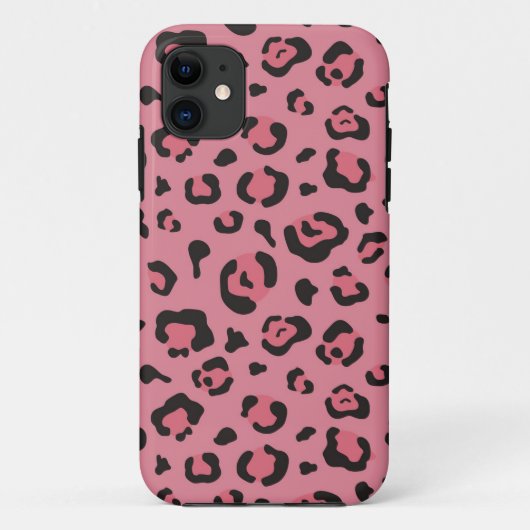 Illustration des Leopard-Rosa-Tieres Case-Mate iPhone Hülle (Rückseite)